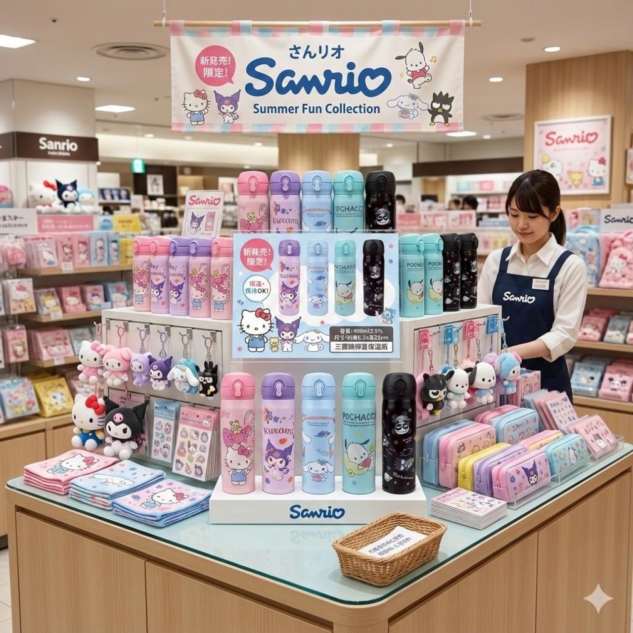 正版授權-SANRIO三麗鷗彈蓋保溫瓶