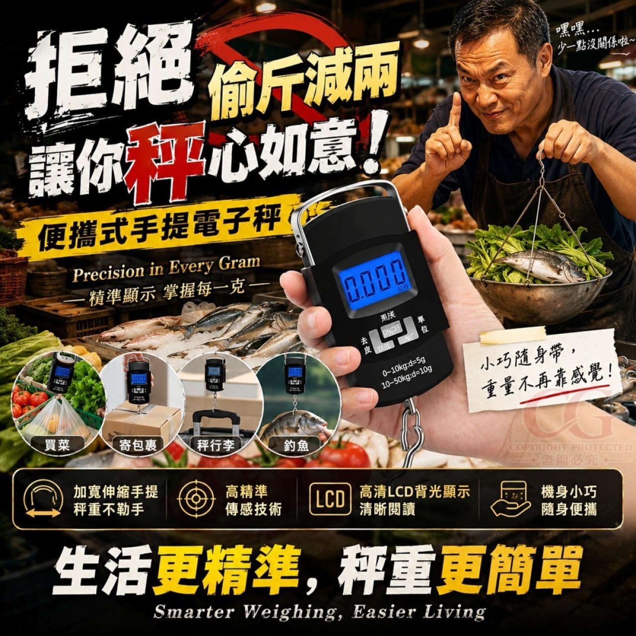 便攜式手提電子秤