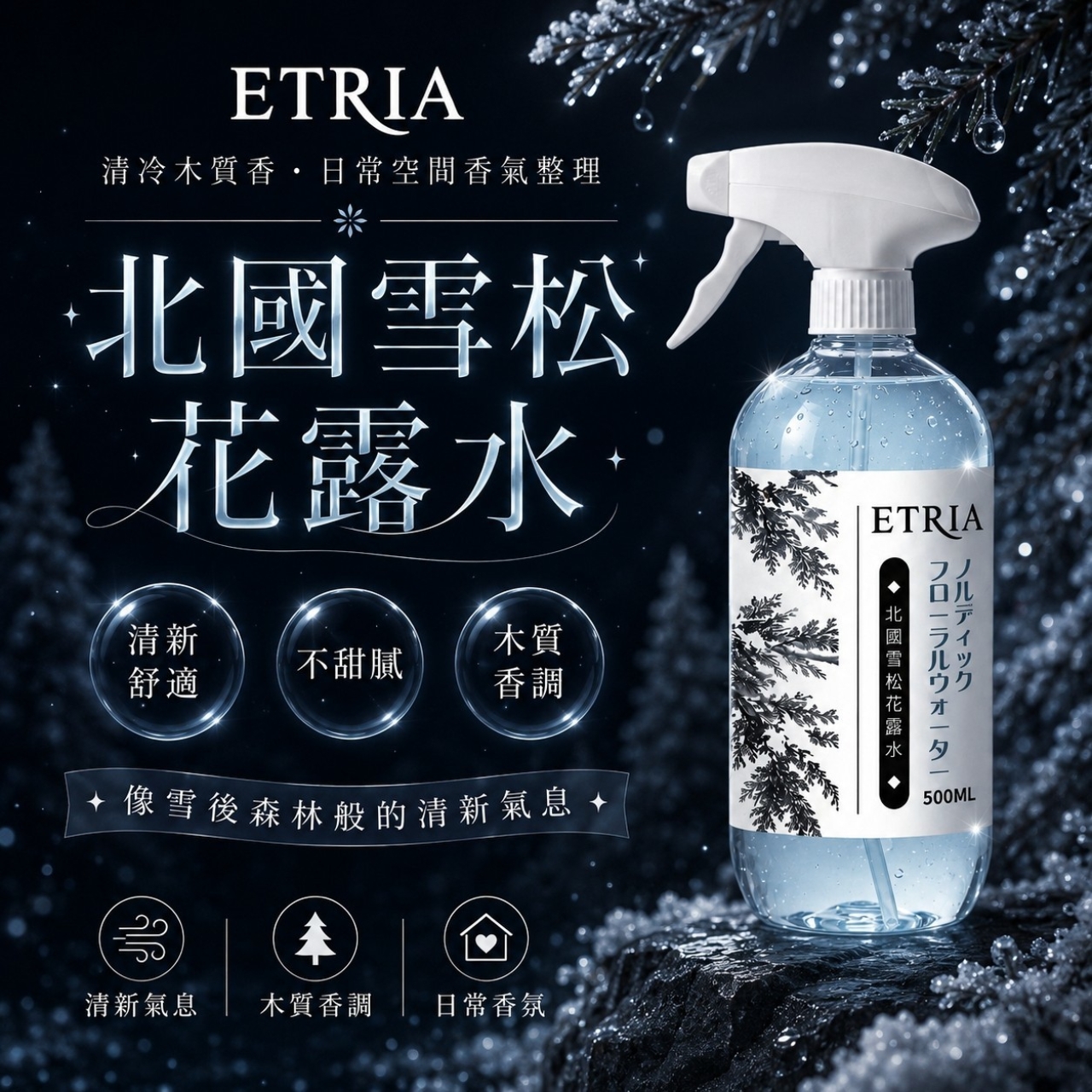 回家像在北歐度假 ETRIA 北國雪松花露水