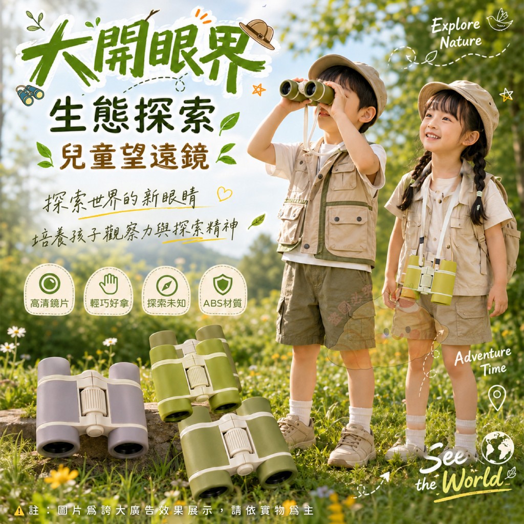 大開眼界生態探索兒童望遠鏡