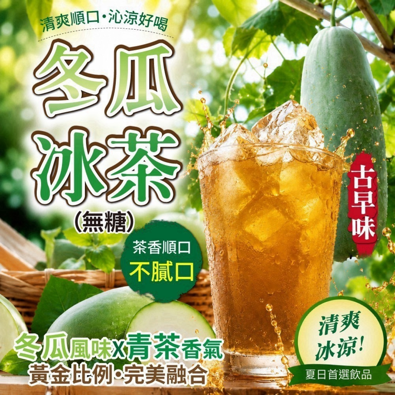 夏日沁涼推薦 冬瓜冰茶無糖