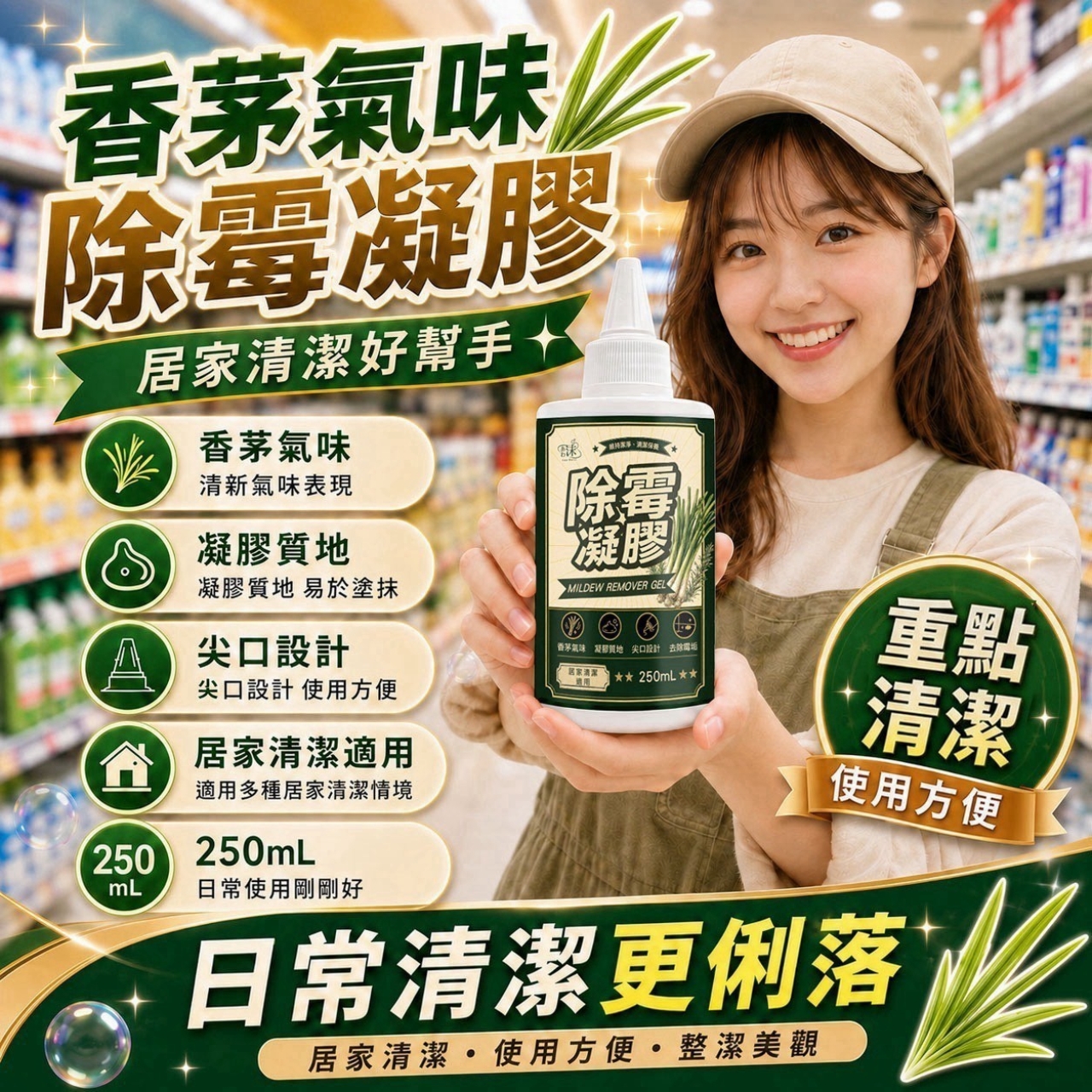 香茅除霉凝膠250ml