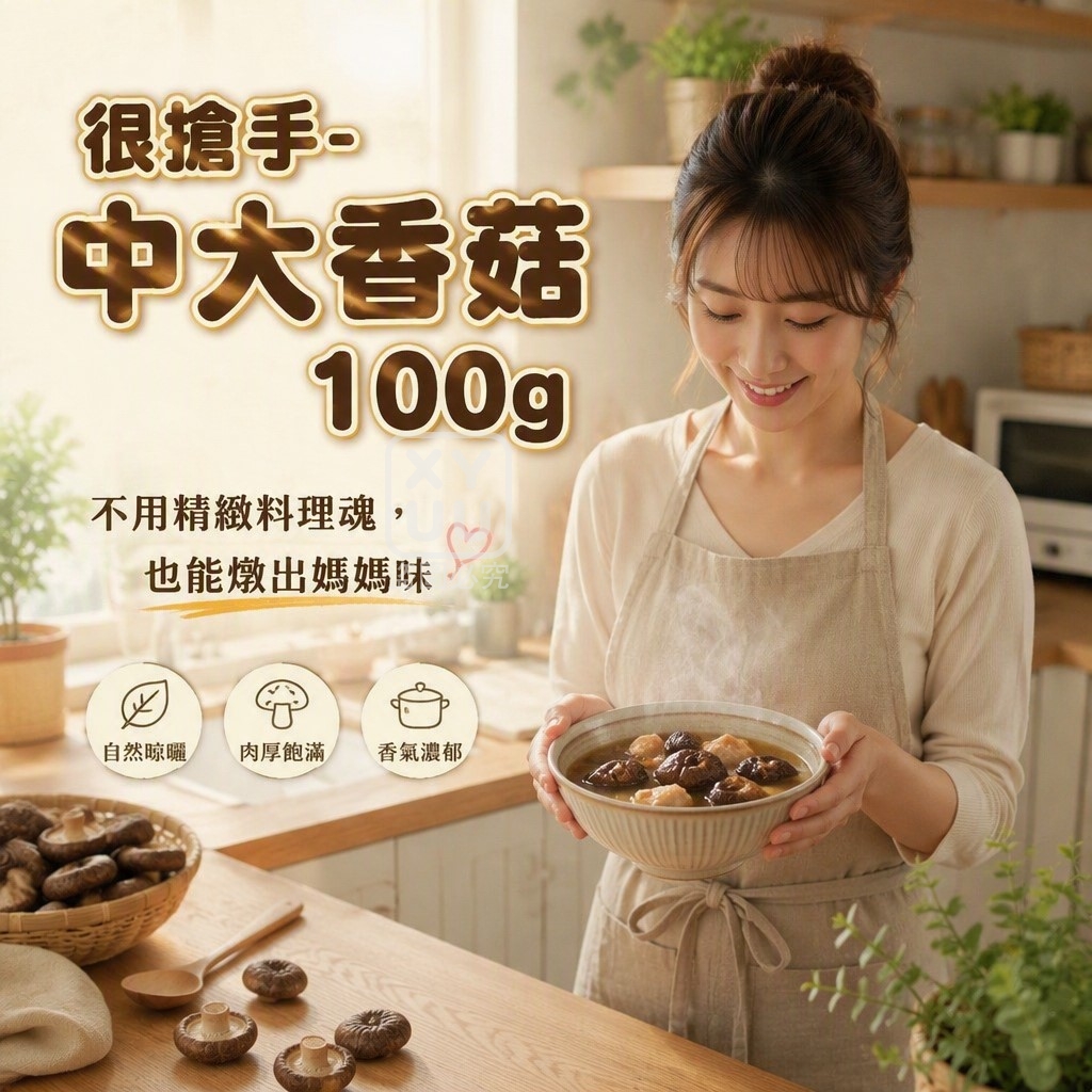 很搶手的中大香菇 100g