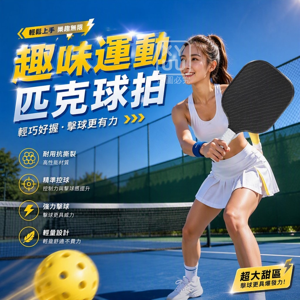 趣味休閒匹克球板拍